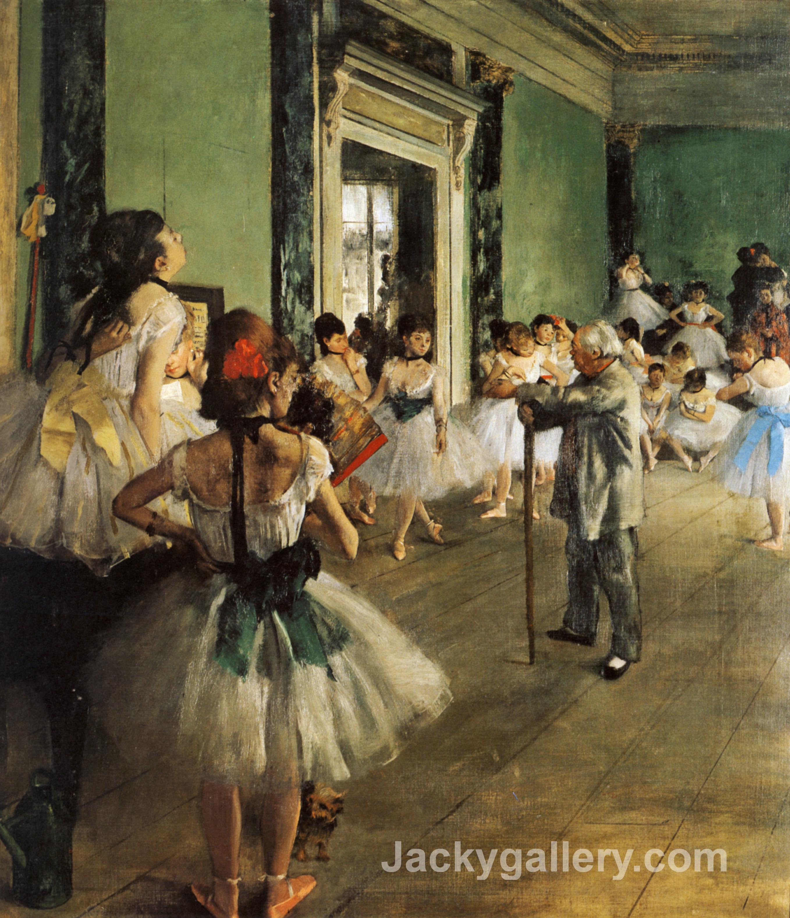 The Ballet Class by Edgar Degas paintings reproduction